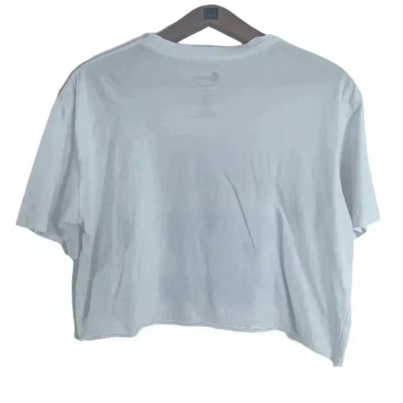 Pepsi White Blue Red Crop Top Soda Women's Size L - Picture 3 of 4